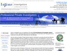 Tablet Screenshot of intimeinvestigations.com